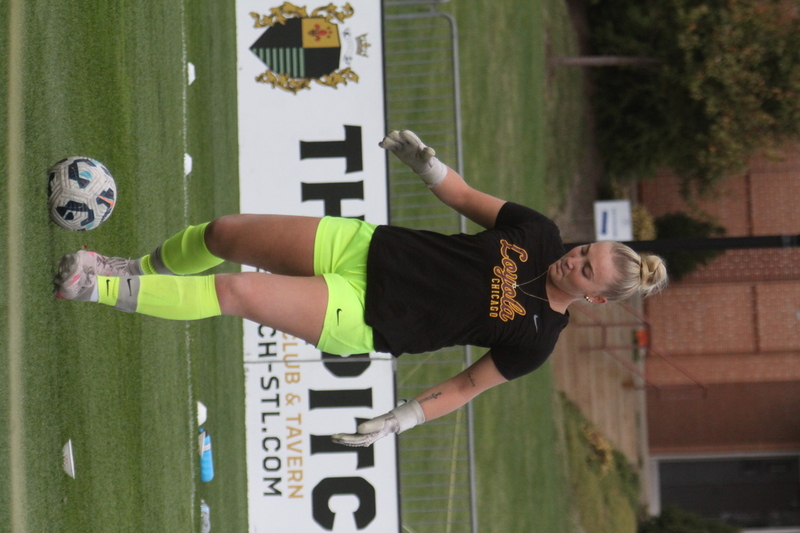 A10 Womens Soccer Championship 2025 XXXXVIII.jpg :: Saint Louis University Women's Soccer vs Loyola Chicago during the A10 Women's Soccer Championship 2025. This is the Quarterfinals held in St. Louis, Missouri, USA held at Robert R. Hermann Stadium. SLU advances to the semifinals after the 6-0 win. November 1st 2025. NCAA Womens Soccer, Atlantic 10 Conference Division I