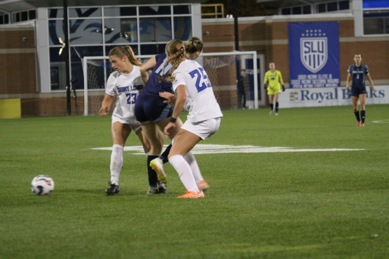 A10 Womens Soccer Semifinals 2025 IX.jpg :: Saint Louis University (SLU) Womens Soccer vs University of Rhode Island for the A10 Conference Semifinals at Robert R. Hermann Stadium in St. Louis, Missouri, USA. Rhode Island won 4-2. NCAA Womens Soccer, Division I Soccer, A10 Conference