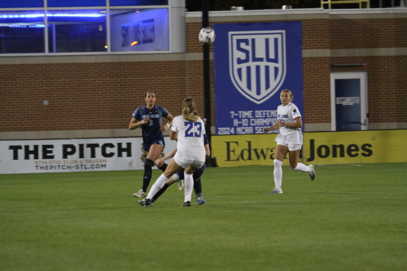 A10 Womens Soccer Semifinals 2025 V.jpg :: Saint Louis University (SLU) Womens Soccer vs University of Rhode Island for the A10 Conference Semifinals at Robert R. Hermann Stadium in St. Louis, Missouri, USA. Rhode Island won 4-2. NCAA Womens Soccer, Division I Soccer, A10 Conference