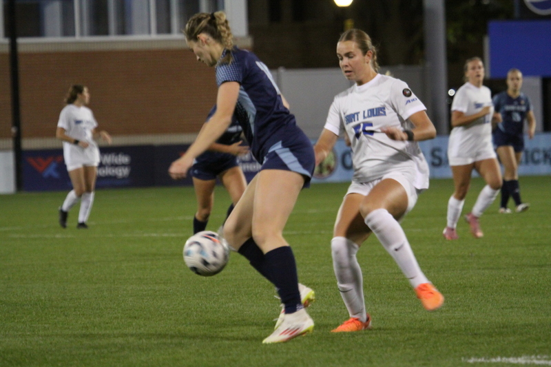A10 Womens Soccer Semifinals 2025 VII.jpg :: Saint Louis University (SLU) Womens Soccer vs University of Rhode Island for the A10 Conference Semifinals at Robert R. Hermann Stadium in St. Louis, Missouri, USA. Rhode Island won 4-2. NCAA Womens Soccer, Division I Soccer, A10 Conference