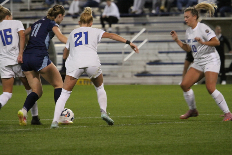 A10 Womens Soccer Semifinals 2025 XIX.jpg :: Saint Louis University (SLU) Womens Soccer vs University of Rhode Island for the A10 Conference Semifinals at Robert R. Hermann Stadium in St. Louis, Missouri, USA. Rhode Island won 4-2. NCAA Womens Soccer, Division I Soccer, A10 Conference