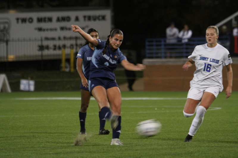 A10 Womens Soccer Semifinals 2025 XVI.jpg :: Saint Louis University (SLU) Womens Soccer vs University of Rhode Island for the A10 Conference Semifinals at Robert R. Hermann Stadium in St. Louis, Missouri, USA. Rhode Island won 4-2. NCAA Womens Soccer, Division I Soccer, A10 Conference