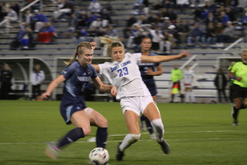 A10 Womens Soccer Semifinals 2025 XXVI.jpg :: Saint Louis University (SLU) Womens Soccer vs University of Rhode Island for the A10 Conference Semifinals at Robert R. Hermann Stadium in St. Louis, Missouri, USA. Rhode Island won 4-2. NCAA Womens Soccer, Division I Soccer, A10 Conference