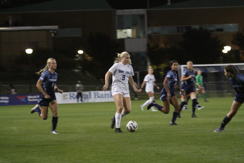A10 Womens Soccer Semifinals 2025 XXXII.jpg :: Saint Louis University (SLU) Womens Soccer vs University of Rhode Island for the A10 Conference Semifinals at Robert R. Hermann Stadium in St. Louis, Missouri, USA. Rhode Island won 4-2. NCAA Womens Soccer, Division I Soccer, A10 Conference