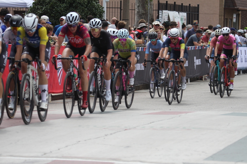 Giro della Montagna 2025 A -LIX.jpg ::  Giro della Montagna 2025/Gateway Cup 2025 - Women's 3/4/5 & Women's 40+, 40 Minutes, field of 75, August,31st,2025The Giro della Montagna presented by Volpi Foods -the third stop of the Bommarito Audi West County Gateway Cup and the final event on the American Criterium Cup. The course is called -The Hill- for a reason Long and rectangular the uphill race from turn 2 to turn 3 decides the race. Turn 4 leads to the Mach 5 downhill sprint, making lap positioning critical. -Gateway Cup website- Presented by Volpi Foods - USA Cycling License - USA Cycling offers various license for cyclists, including annual and one-day options, to participate in sanctioned events across the country. -USA Cycling- This license allows unlimited access to over 3,000 USA Cycling-sanctioned events throughout the year, provides insurance coverage during events, and supports athlete development programs. It is  