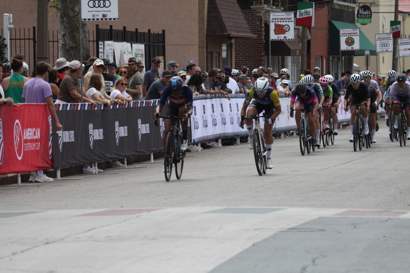 Giro della Montagna 2025 A -LX.jpg ::  Giro della Montagna 2025/Gateway Cup 2025 - Women's 3/4/5 & Women's 40+, 40 Minutes, field of 75, August,31st,2025The Giro della Montagna presented by Volpi Foods -the third stop of the Bommarito Audi West County Gateway Cup and the final event on the American Criterium Cup. The course is called -The Hill- for a reason Long and rectangular the uphill race from turn 2 to turn 3 decides the race. Turn 4 leads to the Mach 5 downhill sprint, making lap positioning critical. -Gateway Cup website- Presented by Volpi Foods - USA Cycling License - USA Cycling offers various license for cyclists, including annual and one-day options, to participate in sanctioned events across the country. -USA Cycling- This license allows unlimited access to over 3,000 USA Cycling-sanctioned events throughout the year, provides insurance coverage during events, and supports athlete development programs. It is  