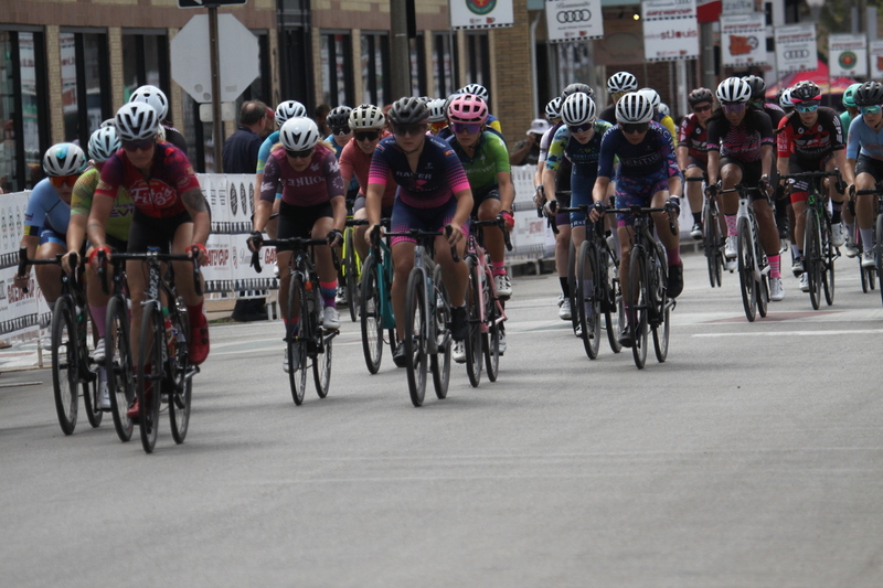 Giro della Montagna 2025 A -LXXXXI.jpg :: Giro della Montagna 2025/Gateway Cup 2025 - Women's 3/4/5 & Women's Masters 40+, 40 minutes of racing, field of 75 - August, 31st, 2025 - The Giro della Montagna presented by Volpi Foods - the third stop of the Bommarito Audi West County Gateway Cup and the final event on the American Criterium Cup. The course is called -The Hill- for a reason. Long and rectangular, the uphill race from turn 2 to turn3 decides the race. Turn 4 leads to a Mach 5 downhill sprint, making lap positioning critical. -Gateway Cup Website- Presented by Volpi Foods - USA Cycling has established a system of racing categories to classify riders in various cycling disciplines, including road, track, cyclocross, and Mountain Biking. The categories help ensure fair competition by grouping riders of similar abilities together. Here's a breakdown of the categories for different cycling disciplines. - Road, Track, and Cyclocross Categories - Category Novice (CAT NOV) This is the entry-level category for beginners. Race are shorter and less challenging to help new riders develop their skills and enjoy the sport. Category 4 (CAT 4) After gaining some experience, riders can upgrade to CAT 4, where races are longer and more competitive. Category 3 (CAT 3) This intermediate category features longer and more challenging races, requiring a good understanding of racing tactics. -USA Cycling website-