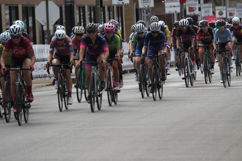Giro della Montagna 2025 A -LXXXXII.jpg :: Giro della Montagna 2025/Gateway Cup 2025 - Women's 3/4/5 & Women's Masters 40+, 40 minutes of racing, field of 75 - August, 31st, 2025 - The Giro della Montagna presented by Volpi Foods - the third stop of the Bommarito Audi West County Gateway Cup and the final event on the American Criterium Cup. The course is called -The Hill- for a reason. Long and rectangular, the uphill race from turn 2 to turn3 decides the race. Turn 4 leads to a Mach 5 downhill sprint, making lap positioning critical. -Gateway Cup Website- Presented by Volpi Foods - USA Cycling has established a system of racing categories to classify riders in various cycling disciplines, including road, track, cyclocross, and Mountain Biking. The categories help ensure fair competition by grouping riders of similar abilities together. Here's a breakdown of the categories for different cycling disciplines. - Road, Track, and Cyclocross Categories - Category Novice (CAT NOV) This is the entry-level category for beginners. Race are shorter and less challenging to help new riders develop their skills and enjoy the sport. Category 4 (CAT 4) After gaining some experience, riders can upgrade to CAT 4, where races are longer and more competitive. Category 3 (CAT 3) This intermediate category features longer and more challenging races, requiring a good understanding of racing tactics. -USA Cycling website-