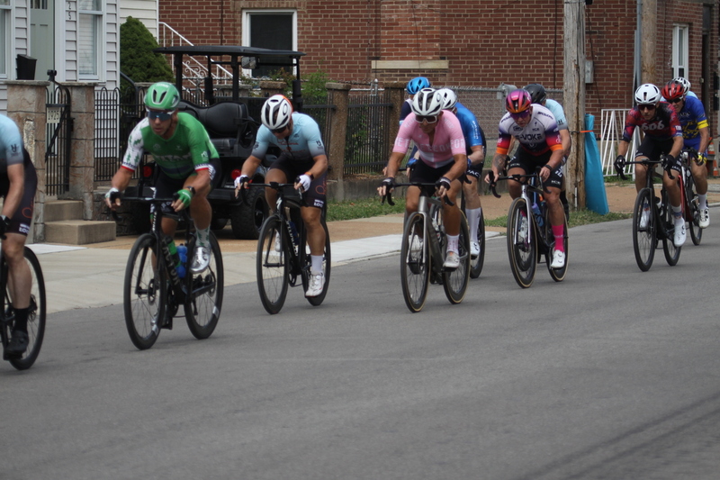 Giro della Montagna 2025 A -LXXXXIX.jpg :: Giro della Montagna 2025/Gateway Cup 2025 - August,31st,2025 - Masters 50+/60+ CAT 1-4, 40 Minutes of racing, Field of 100, 1230pm - The Giro della Montagna presented by VOLPI Foods - the third stop of the Bommarito Audi West County Gateway Cup and the final event on the American Criterium Cup. The course is called -The Hill- for a reason. Long and rectangular the uphill race from turn 2 to turn 3 decides the race. Turn 4leads to a Mach 5 downhill sprint, making lap positioning critical. -Gateway Cup Website- Presented by VOLPI Foods - Category 4 (CAT 4) After gaining some experience, riders can upgrade to CAT 4, where races are longer and more competitive. Category 3 (CAT 3) - This intermediate category features longer and more challenging races, requiring a good understanding of racing tactics. Category 2 (CAT 2) Advanced category for experienced riders, with even more competitive races. Category 1 (CAT 1) The highest level reserved for elite riders who have demonstrated exceptional skill and performance. -USA Cycling website- USA Cycling 