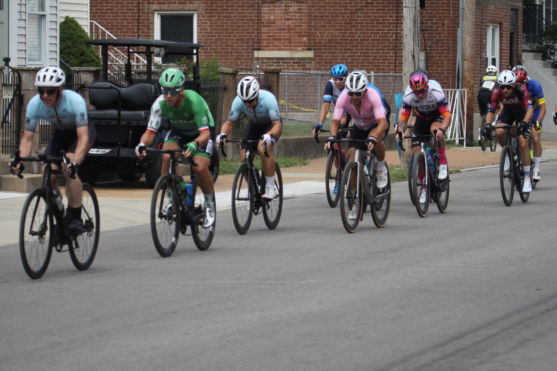 Giro della Montagna 2025 A -LXXXXVIII.jpg :: Giro della Montagna 2025/Gateway Cup 2025 - August,31st,2025 - Masters 50+/60+ CAT 1-4, 40 Minutes of racing, Field of 100, 1230pm - The Giro della Montagna presented by VOLPI Foods - the third stop of the Bommarito Audi West County Gateway Cup and the final event on the American Criterium Cup. The course is called -The Hill- for a reason. Long and rectangular the uphill race from turn 2 to turn 3 decides the race. Turn 4leads to a Mach 5 downhill sprint, making lap positioning critical. -Gateway Cup Website- Presented by VOLPI Foods - Category 4 (CAT 4) After gaining some experience, riders can upgrade to CAT 4, where races are longer and more competitive. Category 3 (CAT 3) - This intermediate category features longer and more challenging races, requiring a good understanding of racing tactics. Category 2 (CAT 2) Advanced category for experienced riders, with even more competitive races. Category 1 (CAT 1) The highest level reserved for elite riders who have demonstrated exceptional skill and performance. -USA Cycling website- USA Cycling 