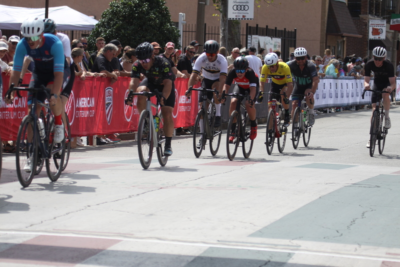 Giro della Montagna 2025 A -VII.jpg :: Giro della Montagna 2025/Gateway Cup 2025 - August, 31st, 2025 - Men's CAT 4/5 - The Giro della Montagna presented by Volpi Foods - the third stop of the Bommarito Audi West County Gateway Cup and the final event on the American Criterium Cup. The course is called -The Hill- for a reason. Long and rectangular, the uphill race from turn 2 to turn3 decides the race. Turn 4 leads to a Mach 5 downhill sprint, making lap positioning critical. Presented by Volpi Foods - A USA Cycling sanctioned race.