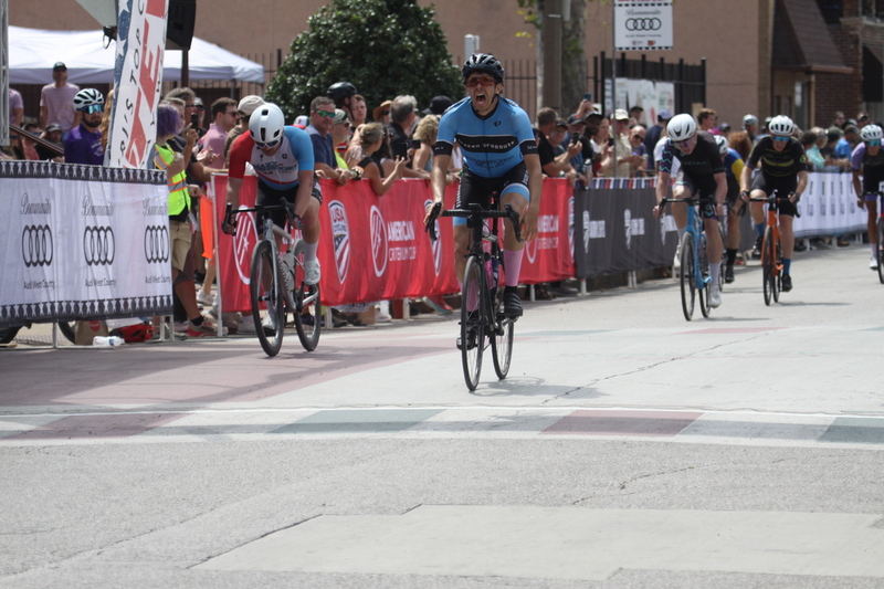 Giro della Montagna 2025 A -X.jpg :: Giro della Montagna 2025/Gateway Cup 2025 - August, 31st, 2025 - Men's CAT 4/5 - The Giro della Montagna presented by Volpi Foods - the third stop of the Bommarito Audi West County Gateway Cup and the final event on the American Criterium Cup. The course is called -The Hill- for a reason. Long and rectangular, the uphill race from turn 2 to turn3 decides the race. Turn 4 leads to a Mach 5 downhill sprint, making lap positioning critical. Presented by Volpi Foods - A USA Cycling sanctioned race.