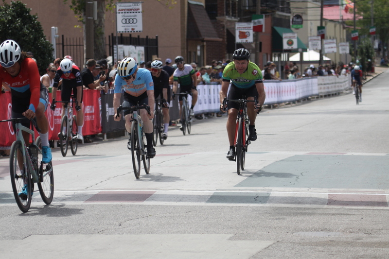 Giro della Montagna 2025 A -XIX.jpg :: Giro della Montagna 2025/Gateway Cup 2025 - August, 31st, 2025 - Men's CAT 4/5 - The Giro della Montagna presented by Volpi Foods - the third stop of the Bommarito Audi West County Gateway Cup and the final event on the American Criterium Cup. The course is called -The Hill- for a reason. Long and rectangular, the uphill race from turn 2 to turn3 decides the race. Turn 4 leads to a Mach 5 downhill sprint, making lap positioning critical. Presented by Volpi Foods - A USA Cycling sanctioned race.