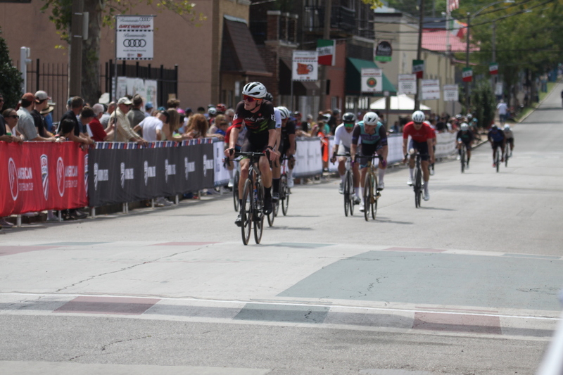 Giro della Montagna 2025 A -XXI.jpg :: Giro della Montagna 2025/Gateway Cup 2025 - August, 31st, 2025 - Men's CAT 4/5 - The Giro della Montagna presented by Volpi Foods - the third stop of the Bommarito Audi West County Gateway Cup and the final event on the American Criterium Cup. The course is called -The Hill- for a reason. Long and rectangular, the uphill race from turn 2 to turn3 decides the race. Turn 4 leads to a Mach 5 downhill sprint, making lap positioning critical. Presented by Volpi Foods - A USA Cycling sanctioned race.