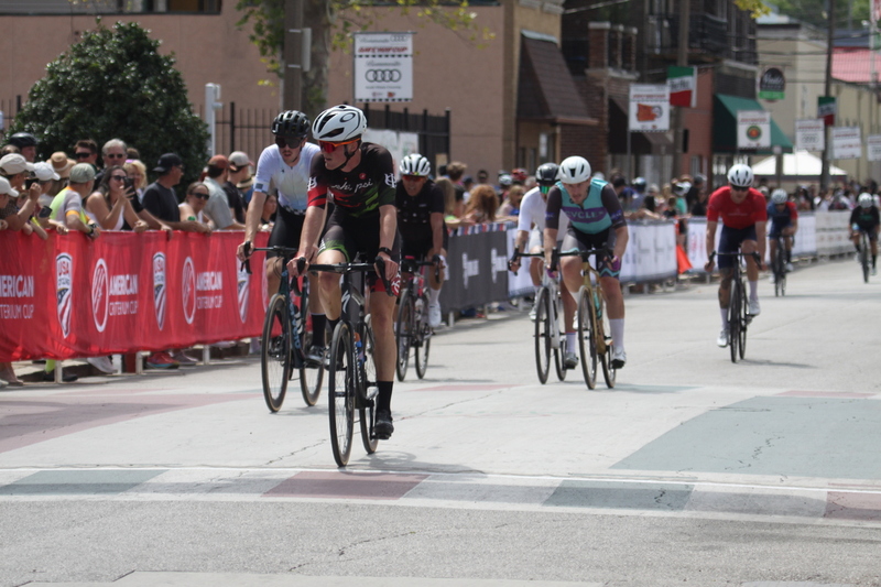 Giro della Montagna 2025 A -XXII.jpg :: Giro della Montagna 2025/Gateway Cup 2025 - August, 31st, 2025 - Men's CAT 4/5 - The Giro della Montagna presented by Volpi Foods - the third stop of the Bommarito Audi West County Gateway Cup and the final event on the American Criterium Cup. The course is called -The Hill- for a reason. Long and rectangular, the uphill race from turn 2 to turn3 decides the race. Turn 4 leads to a Mach 5 downhill sprint, making lap positioning critical. Presented by Volpi Foods - A USA Cycling sanctioned race.