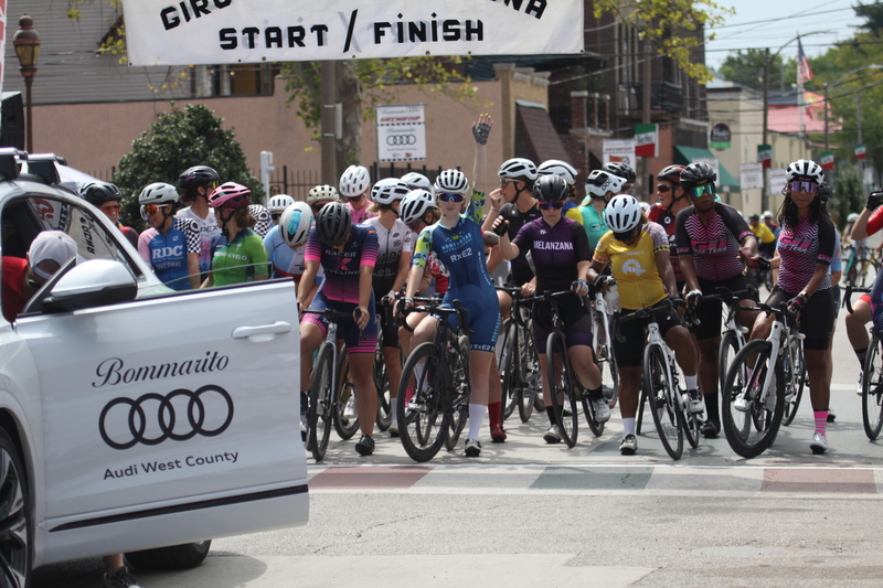 Giro della Montagna 2025 A -XXXII.jpg :: Giro della Montagna 2025/Gateway Cup 2025 - Women's 3/4/5 & Women's Masters 40+, 40 minutes of racing, field of 75 - August, 31st, 2025 - The Giro della Montagna presented by Volpi Foods - the third stop of the Bommarito Audi West County Gateway Cup and the final event on the American Criterium Cup. The course is called -The Hill- for a reason. Long and rectangular, the uphill race from turn 2 to turn3 decides the race. Turn 4 leads to a Mach 5 downhill sprint, making lap positioning critical. -Gateway Cup Website- Presented by Volpi Foods - USA Cycling has established a system of racing categories to classify riders in various cycling disciplines, including road, track, cyclocross, and Mountain Biking. The categories help ensure fair competition by grouping riders of similar abilities together. Here's a breakdown of the categories for different cycling disciplines. - Road, Track, and Cyclocross Categories - Category Novice (CAT NOV) This is the entry-level category for beginners. Race are shorter and less challenging to help new riders develop their skills and enjoy the sport. Category 4 (CAT 4) After gaining some experience, riders can upgrade to CAT 4, where races are longer and more competitive. Category 3 (CAT 3) This intermediate category features longer and more challenging races, requiring a good understanding of racing tactics. -USA Cycling website-