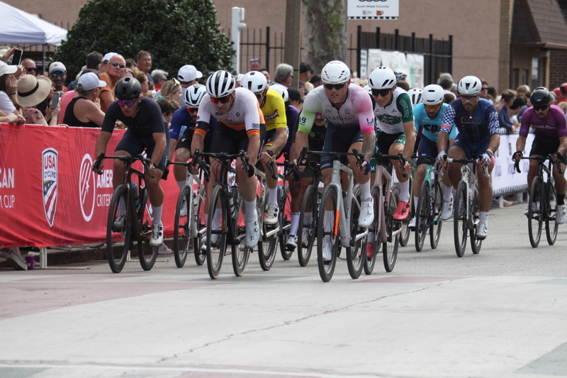 Giro della Montagna 2025 B -LXXXXVI.jpg :: Giro della Montagna 2025/Gateway Cup 2025 - Men's CAT 3/4, 50 minutes of racing, August 31st 2025 - The Giro della Montagna presented VOLPI Foods - the third stop of the Bommarito Audi West County Gateway Cup and the final event of the American Criterium Cup. The course is called -The Hill- for a reason. Long and rectangular the uphill race from turn 2 to turn 3 decides the race. Toun 4 leads to a Mach 5 downhill sprint, making lap positioning critical. Presented by VOLPI Foods - Union Cycliste Internationale - UCI Racing License - Designed for individuals racing in UCI events on US soil or abroad. USA Cycling's International membership grants you immediate access to thousands of bike races across the world. -USA Cycling website-