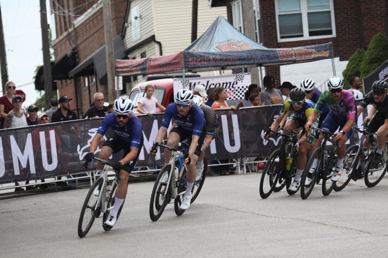 Giro della Montagna 2025 B -XXXVI.jpg :: Giro della Montagna 2025/Gateway Cup 2025 - Men's CAT 3/4 - August 31st 2025 - 50 minutes of racing, The Giro della Montagna presented by VOLPI Foods - the third stop of the Bommarito Audi West County Gateway Cup and the final event on the American Criterium Cup. The course is called -The Hill- for a reason. Long and rectangular the uphill race from turn 2 to turn 3 decides the race. Turn 4 leads to a Mach 5 downhill sprint, making lap positioning critical. - Presented by Volpi Foods - A criterium, or Crit, is a bike race consisting of several laps around a closed circuit, the length of each lap or ranging from about 400 meters to 10,000 meters. USA Cycling website
