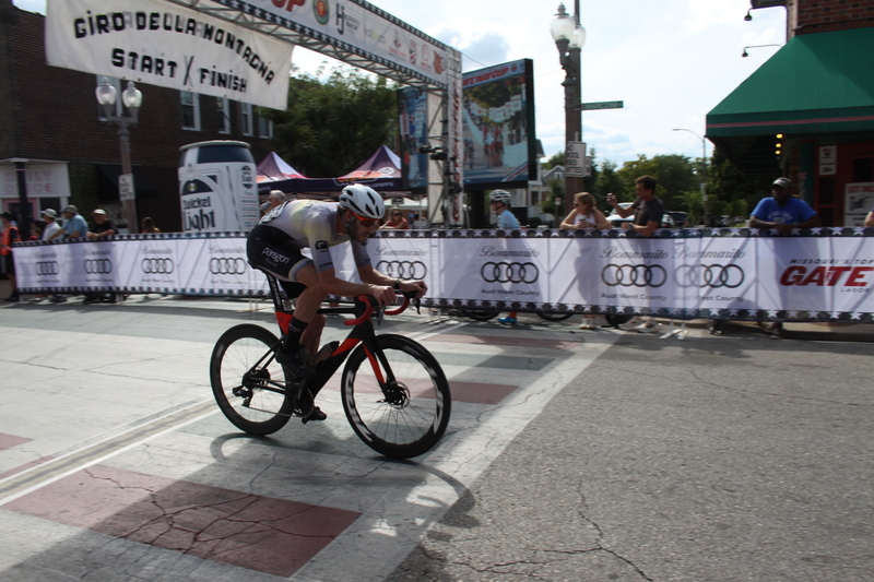 Giro della Montagna 2025 D -I.jpg :: Giro della Montagna 2025/Gateway Cup 2025 - August 31st 2025 - CAT 2-3, 55 Minutes of racing, a field of 150, The Giro della Montagna presented by VOLPI FOODS - the third stop of the Bommarito Audi West County Gateway Cup and the final event on the America Criterium Cup circuit. The course is called -The Hill- for a reason long and rectangular, the uphill race from turn 2 to turn 3 decides the race. Turn 4 leads to a Mach 5 uphill sprint, making lap positioning critical. - presented by VOLPI FOODS - USA Cycling offers various license for cyclists including annual and one-day options, to participate in sanctioned events across the country. -USA Cycling- This license allows unlimited access to over 3,000 USA Cycling -Sanctionedevents throughout the year, provides insurance coverage during events, and supports athlete development programs. It is valid until December 31st of the year purchased. International Race License - This license is required for cyclists wishing to compete in international events and must be obtained prior to registration for competitions like the World Championships. -USA Cycling website-