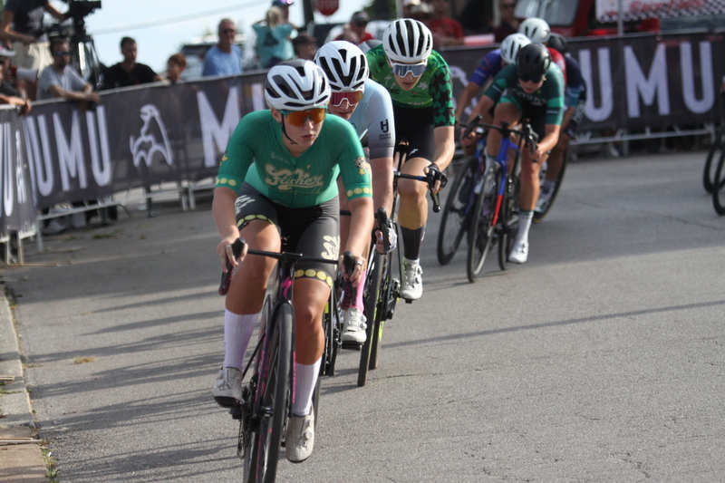 Giro della Montagna 2025 E -LIX.jpg :: Giro della Montagna 2025/Gateway Cup 2025 - American Criterium Cup 2025- August 31st 2025 - Women's Pro Cycling, CAT 1-2, 70 minutes of racing, a field of 150, The Giro della Montagna presented by VOLPI FOODS - the third stop of the Bommarito Audi West County Gateway Cup and the final event on the American Criterium Cup. The course is called -The Hill- for a reason long and rectangular the uphill race from turn 2 to turn 3 decides the race. Turn 4 leads to a Mach 5 downhill sprint, making lap positioning critical. -presented by VOLPI FOODS- Stop 6 - Bommarito Audi West County Gateway Cup, Four days of racing over Labor Day Weekend, The Bommarito Audi West County Gateway Cup feature four of St. Louis Signature neighborhoods and the final stage of the American Criterium Cup at the Classic Giro della Montagna Criterium. - USA Cycling -