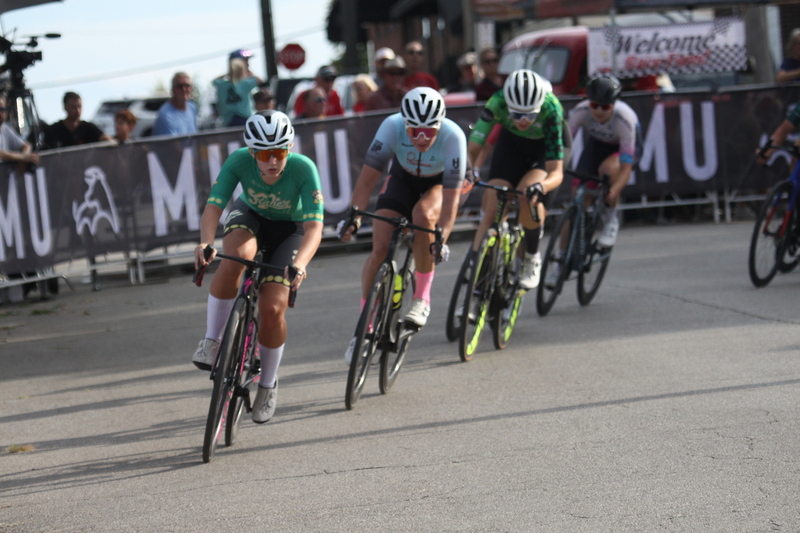 Giro della Montagna 2025 E -LVII.jpg :: Giro della Montagna 2025/Gateway Cup 2025 - American Criterium Cup 2025- August 31st 2025 - Women's Pro Cycling, CAT 1-2, 70 minutes of racing, a field of 150, The Giro della Montagna presented by VOLPI FOODS - the third stop of the Bommarito Audi West County Gateway Cup and the final event on the American Criterium Cup. The course is called -The Hill- for a reason long and rectangular the uphill race from turn 2 to turn 3 decides the race. Turn 4 leads to a Mach 5 downhill sprint, making lap positioning critical. -presented by VOLPI FOODS- Stop 6 - Bommarito Audi West County Gateway Cup, Four days of racing over Labor Day Weekend, The Bommarito Audi West County Gateway Cup feature four of St. Louis Signature neighborhoods and the final stage of the American Criterium Cup at the Classic Giro della Montagna Criterium. - USA Cycling -