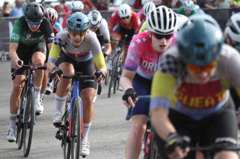 Giro della Montagna 2025 E -LXXV.jpg :: Giro della Montagna 2025/Gateway Cup 2025 - American Criterium Cup 2025- August 31st 2025 - Women's Pro Cycling, CAT 1-2, 70 minutes of racing, a field of 150, The Giro della Montagna presented by VOLPI FOODS - the third stop of the Bommarito Audi West County Gateway Cup and the final event on the American Criterium Cup. The course is called -The Hill- for a reason long and rectangular the uphill race from turn 2 to turn 3 decides the race. Turn 4 leads to a Mach 5 downhill sprint, making lap positioning critical. -presented by VOLPI FOODS- Stop 6 - Bommarito Audi West County Gateway Cup, Four days of racing over Labor Day Weekend, The Bommarito Audi West County Gateway Cup feature four of St. Louis Signature neighborhoods and the final stage of the American Criterium Cup at the Classic Giro della Montagna Criterium. - USA Cycling -