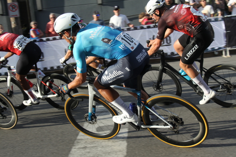 Giro della Montagna 2025 F -LVII.jpg :: Giro della Montagna 2025, Gateway Cup 2025, August 31st 2025, Men's CAT 1, 70 Minutes of racing, a field of 150- The Giro della Montagna presented by VOLPI FOODS - the third stop of the Bommarito Audi West County Gateway Cup and the final event on the American Criterium Cup. The course is called -The Hill- for a reason long and rectangular the uphill race from turn 2 to turn 3 decides the race. Turn 4 leads to a Mach 5 downhill sprint, making lap positioning critical. -Presented by VOLPI FOODS- Category 1 (CAT I) The highest level, reserved for elite riders who have demonstrated exceptional skill and performance. -USA Cycling- UCI Racing License - Designed for individuals racing in UCI events on US soil or abroad, USA Cycling's International Membership grants you immediate access to thousands bike races around the world. -USA Cycling-