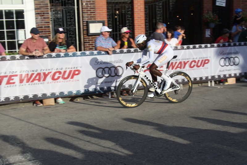 Giro della Montagna 2025 F -LXVI.jpg :: Giro della Montagna 2025, Gateway Cup 2025, August 31st 2025, Men's CAT 1, 70 Minutes of racing, a field of 150- The Giro della Montagna presented by VOLPI FOODS - the third stop of the Bommarito Audi West County Gateway Cup and the final event on the American Criterium Cup. The course is called -The Hill- for a reason long and rectangular the uphill race from turn 2 to turn 3 decides the race. Turn 4 leads to a Mach 5 downhill sprint, making lap positioning critical. -Presented by VOLPI FOODS- Category 1 (CAT I) The highest level, reserved for elite riders who have demonstrated exceptional skill and performance. -USA Cycling- UCI Racing License - Designed for individuals racing in UCI events on US soil or abroad, USA Cycling's International Membership grants you immediate access to thousands bike races around the world. -USA Cycling-