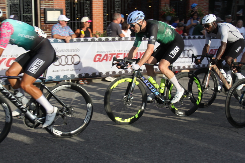 Giro della Montagna 2025 F -LXXII.jpg :: Giro della Montagna 2025, Gateway Cup 2025, August 31st 2025, Men's CAT 1, 70 Minutes of racing, a field of 150- The Giro della Montagna presented by VOLPI FOODS - the third stop of the Bommarito Audi West County Gateway Cup and the final event on the American Criterium Cup. The course is called -The Hill- for a reason long and rectangular the uphill race from turn 2 to turn 3 decides the race. Turn 4 leads to a Mach 5 downhill sprint, making lap positioning critical. -Presented by VOLPI FOODS- Category 1 (CAT I) The highest level, reserved for elite riders who have demonstrated exceptional skill and performance. -USA Cycling- UCI Racing License - Designed for individuals racing in UCI events on US soil or abroad, USA Cycling's International Membership grants you immediate access to thousands bike races around the world. -USA Cycling-