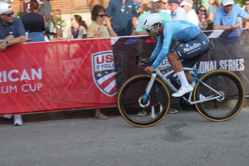 Giro della Montagna 2025 F -LXXXVII.jpg :: Giro della Montagna 2025, Gateway Cup 2025, August 31st 2025, Men's CAT 1, 70 Minutes of racing, a field of 150- The Giro della Montagna presented by VOLPI FOODS - the third stop of the Bommarito Audi West County Gateway Cup and the final event on the American Criterium Cup. The course is called -The Hill- for a reason long and rectangular the uphill race from turn 2 to turn 3 decides the race. Turn 4 leads to a Mach 5 downhill sprint, making lap positioning critical. -Presented by VOLPI FOODS- Category 1 (CAT I) The highest level, reserved for elite riders who have demonstrated exceptional skill and performance. -USA Cycling- UCI Racing License - Designed for individuals racing in UCI events on US soil or abroad, USA Cycling's International Membership grants you immediate access to thousands bike races around the world. -USA Cycling-