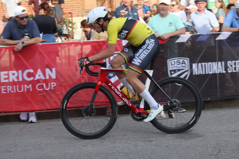 Giro della Montagna 2025 F -LXXXXIII.jpg :: Giro della Montagna 2025, Gateway Cup 2025, August 31st 2025, Men's CAT 1, 70 Minutes of racing, a field of 150- The Giro della Montagna presented by VOLPI FOODS - the third stop of the Bommarito Audi West County Gateway Cup and the final event on the American Criterium Cup. The course is called -The Hill- for a reason long and rectangular the uphill race from turn 2 to turn 3 decides the race. Turn 4 leads to a Mach 5 downhill sprint, making lap positioning critical. -Presented by VOLPI FOODS- Category 1 (CAT I) The highest level, reserved for elite riders who have demonstrated exceptional skill and performance. -USA Cycling- UCI Racing License - Designed for individuals racing in UCI events on US soil or abroad, USA Cycling's International Membership grants you immediate access to thousands bike races around the world. -USA Cycling-