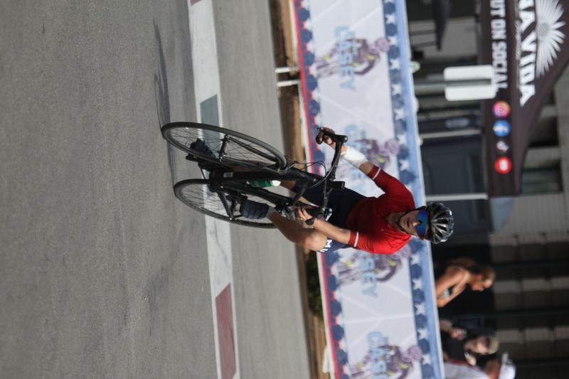 Giro della Montagna 2025 LIII.jpg :: Giro della Montagna 2025/Gateway Cup 2025 - Juniors A (13-14, 15-16, 17-18) 25-minute race - The Giro della Montagna began in 1986 and was the brainchild of lifetime resident, Joe Torrisi with the help of the St. Louis Cyclones the event took a few years to gain some momentum. It was held over the Fourth of July weekend to draw additional racers who were in town for the VP Fair cycling racers which were being held downtown the same weekend. The Giro became the cornerstone of the Gateway Cup in 1998 and more recently has been coordinated by the events group from Big Shark Bicycle Company. The Hill is pleased to continue this great relationship and is looking forward Giro, Giro, Giro! -Gateway Cup Website- A criterium, or crit, is a bike race consisting of several laps around a closed circuit, the length of each lap or ranging from about 400 meters to 10,000 meters. -google- USA Cycling sanctioned races