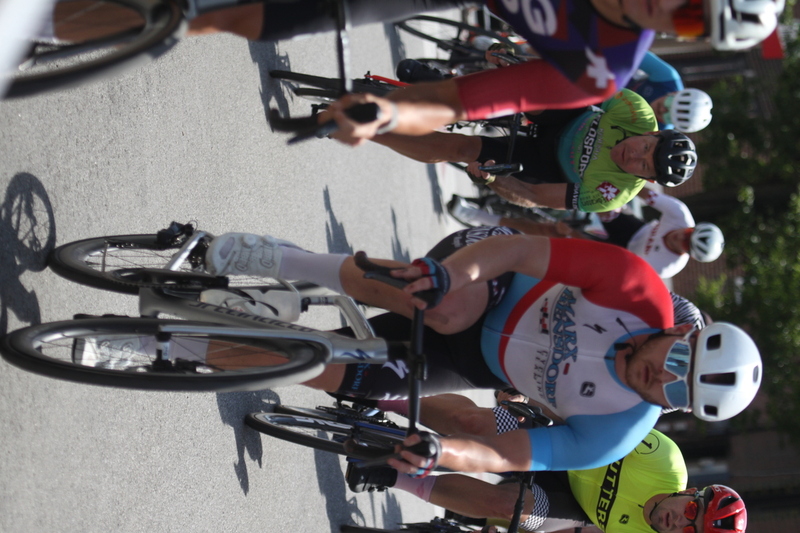 Giro della Montagna 2025 LXXIII.jpg :: Giro della Montagna 2025/Gateway Cup 2025 - August, 31st, 2025 - Men's CAT 4/5 - The Giro della Montagna presented by Volpi Foods - the third stop of the Bommarito Audi West County Gateway Cup and the final event on the American Criterium Cup. The course is called -The Hill- for a reason. Long and rectangular, the uphill race from turn 2 to turn3 decides the race. Turn 4 leads to a Mach 5 downhill sprint, making lap positioning critical. Presented by Volpi Foods - A USA Cycling sanctioned race.