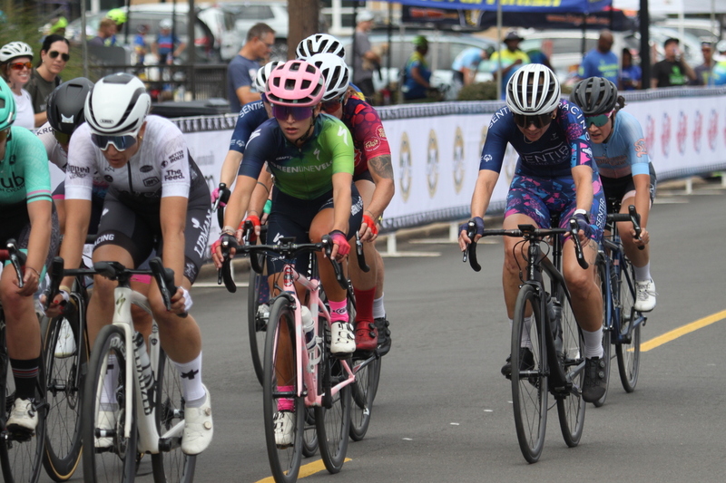 IMG_0516.jpg :: Tour de Florissant 2025/Gateway Cup 2025 - Women's 3-4-5 & Women's 40+, 40 minutes of racing, a field of 75 riders - September, 1st, 2025 - Tour de Florissant - New Course for 2025! The fourth and final leg of the Gateway Cup gets underway in Historic Old Town Florissant in St. Louis County. This technical course races through one of St. Louis' most nostalgic locales. Note - the course has been shifted to a flat finish in front of Historic City Hall, one mild climb, 6 turns. Category 4 (CAT 4) After gaining some experience, riders can upgrade to CAT 4, where races are longer and more competitive. Category 3 (CAT 3) This intermediate category features longer and more challenging races, requiring a good understanding of racing tactics. USA Cycling 
