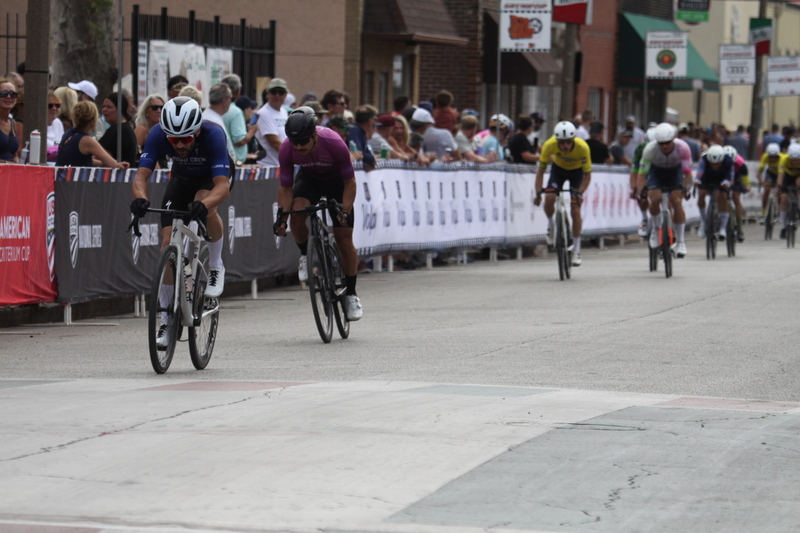 IMG_0749.jpg :: Giro della Montagna 2025/Gateway Cup 2025 - Men's CAT 3/4, 50 minutes of racing, August 31st 2025 - The Giro della Montagna presented VOLPI Foods - the third stop of the Bommarito Audi West County Gateway Cup and the final event of the American Criterium Cup. The course is called -The Hill- for a reason. Long and rectangular the uphill race from turn 2 to turn 3 decides the race. Toun 4 leads to a Mach 5 downhill sprint, making lap positioning critical. Presented by VOLPI Foods - Union Cycliste Internationale - UCI Racing License - Designed for individuals racing in UCI events on US soil or abroad. USA Cycling's International membership grants you immediate access to thousands of bike races across the world. -USA Cycling website-