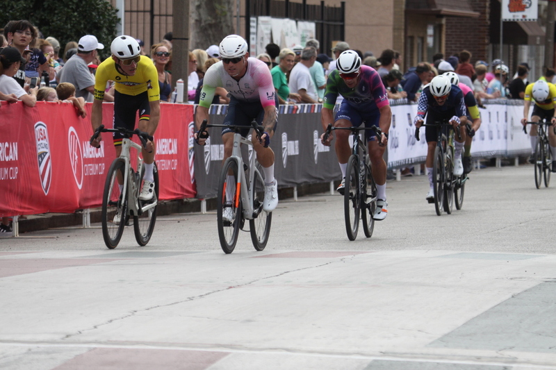 IMG_0753.jpg :: Giro della Montagna 2025/Gateway Cup 2025 - Men's CAT 3/4, 50 minutes of racing, August 31st 2025 - The Giro della Montagna presented VOLPI Foods - the third stop of the Bommarito Audi West County Gateway Cup and the final event of the American Criterium Cup. The course is called -The Hill- for a reason. Long and rectangular the uphill race from turn 2 to turn 3 decides the race. Toun 4 leads to a Mach 5 downhill sprint, making lap positioning critical. Presented by VOLPI Foods - Union Cycliste Internationale - UCI Racing License - Designed for individuals racing in UCI events on US soil or abroad. USA Cycling's International membership grants you immediate access to thousands of bike races across the world. -USA Cycling website-