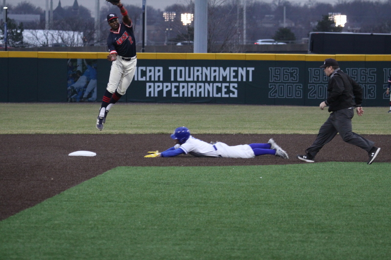 IMG_0795.jpg :: Saint Louis University Baseball vs University of Southern Indiana at Billikens Sports Center in St. Louis, Missouri, USA. NCAA, College Baseball, A10 Conference, SLU wins 3-1, 02-25-2026 3 pm