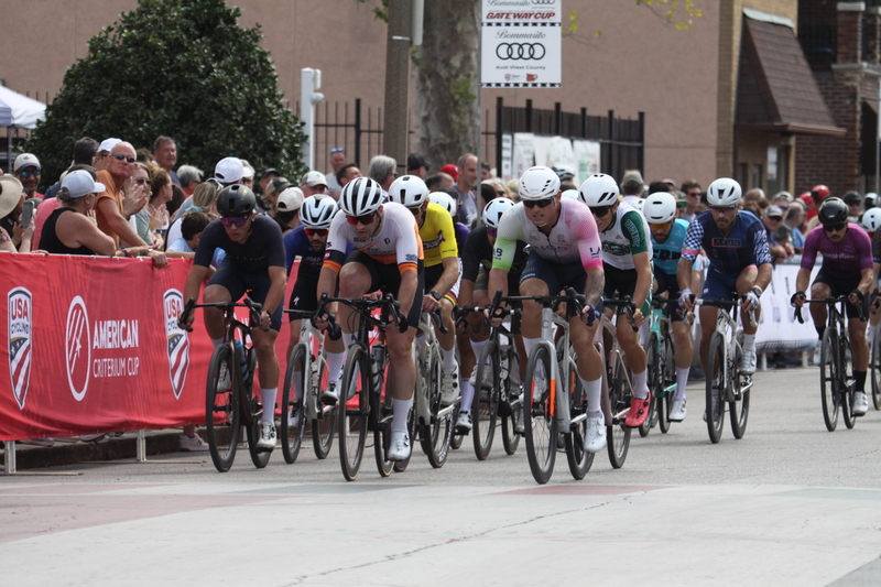 IMG_0807(1).jpg :: Giro della Montagna 2025/Gateway Cup 2025 - Men's CAT 3/4, 50 minutes of racing, August 31st 2025 - The Giro della Montagna presented VOLPI Foods - the third stop of the Bommarito Audi West County Gateway Cup and the final event of the American Criterium Cup. The course is called -The Hill- for a reason. Long and rectangular the uphill race from turn 2 to turn 3 decides the race. Toun 4 leads to a Mach 5 downhill sprint, making lap positioning critical. Presented by VOLPI Foods - Union Cycliste Internationale - UCI Racing License - Designed for individuals racing in UCI events on US soil or abroad. USA Cycling's International membership grants you immediate access to thousands of bike races across the world. -USA Cycling website-