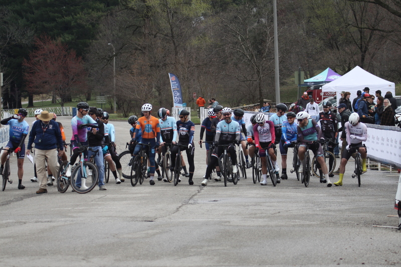 Mike Murray Classic Criterium 2025 C -LXXVI.jpg :: Tour of St. Louis 2025 held on March 22nd - March 23rd 2025 in Forest Park-St. Louis, Missouri, USA. Midwest Collegiate Conference cycling event hosted by Big Shark Bicycle Company and Urban Chestnut Brewing Company. Mike Murray Classic Criterium 2025. Masters A 40+/50+ CAT 1-4 Bar. A Criterium, or Crit, is a bike race consisting of several laps around a closed circuit, the length of each lap or ranging from 400m to 10,000m. Men's cycling