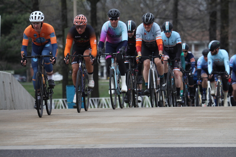 Mike Murray Classic Criterium 2025 C -LXXXIX.jpg :: Tour of St. Louis 2025 held on March 22nd - March 23rd 2025 in Forest Park-St. Louis, Missouri, USA. Midwest Collegiate Conference cycling event hosted by Big Shark Bicycle Company and Urban Chestnut Brewing Company. Mike Murray Classic Criterium 2025. Masters A 40+/50+ CAT 1-4 Bar. A Criterium, or Crit, is a bike race consisting of several laps around a closed circuit, the length of each lap or ranging from 400m to 10,000m. Men's cycling