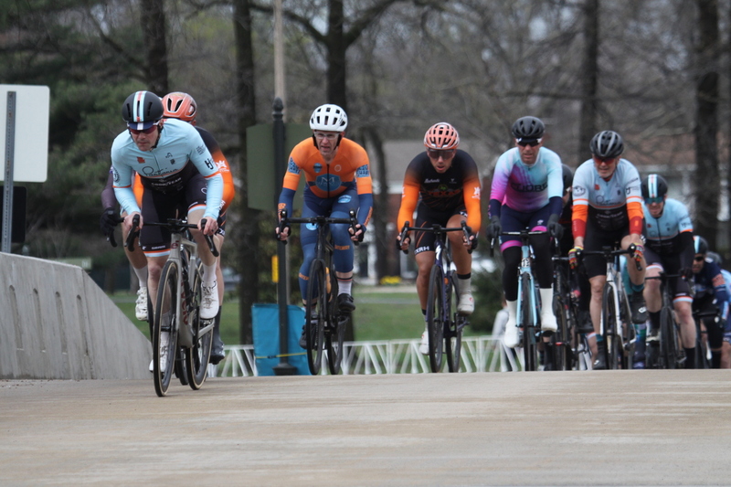 Mike Murray Classic Criterium 2025 C -LXXXVI.jpg :: Tour of St. Louis 2025 held on March 22nd - March 23rd 2025 in Forest Park-St. Louis, Missouri, USA. Midwest Collegiate Conference cycling event hosted by Big Shark Bicycle Company and Urban Chestnut Brewing Company. Mike Murray Classic Criterium 2025. Masters A 40+/50+ CAT 1-4 Bar. A Criterium, or Crit, is a bike race consisting of several laps around a closed circuit, the length of each lap or ranging from 400m to 10,000m. Men's cycling