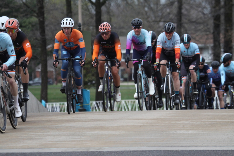 Mike Murray Classic Criterium 2025 C -LXXXVII.jpg :: Tour of St. Louis 2025 held on March 22nd - March 23rd 2025 in Forest Park-St. Louis, Missouri, USA. Midwest Collegiate Conference cycling event hosted by Big Shark Bicycle Company and Urban Chestnut Brewing Company. Mike Murray Classic Criterium 2025. Masters A 40+/50+ CAT 1-4 Bar. A Criterium, or Crit, is a bike race consisting of several laps around a closed circuit, the length of each lap or ranging from 400m to 10,000m. Men's cycling