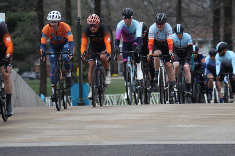 Mike Murray Classic Criterium 2025 C -LXXXVIII.jpg :: Tour of St. Louis 2025 held on March 22nd - March 23rd 2025 in Forest Park-St. Louis, Missouri, USA. Midwest Collegiate Conference cycling event hosted by Big Shark Bicycle Company and Urban Chestnut Brewing Company. Mike Murray Classic Criterium 2025. Masters A 40+/50+ CAT 1-4 Bar. A Criterium, or Crit, is a bike race consisting of several laps around a closed circuit, the length of each lap or ranging from 400m to 10,000m. Men's cycling
