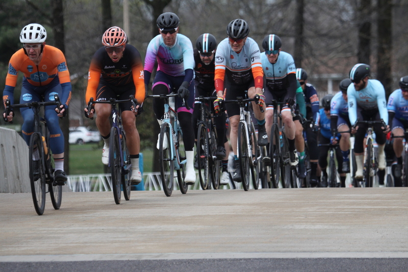 Mike Murray Classic Criterium 2025 C -LXXXX.jpg :: Tour of St. Louis 2025 held on March 22nd - March 23rd 2025 in Forest Park-St. Louis, Missouri, USA. Midwest Collegiate Conference cycling event hosted by Big Shark Bicycle Company and Urban Chestnut Brewing Company. Mike Murray Classic Criterium 2025. Masters A 40+/50+ CAT 1-4 Bar. A Criterium, or Crit, is a bike race consisting of several laps around a closed circuit, the length of each lap or ranging from 400m to 10,000m. Men's cycling