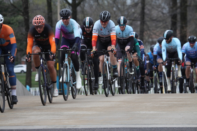 Mike Murray Classic Criterium 2025 C -LXXXXI.jpg :: Tour of St. Louis 2025 held on March 22nd - March 23rd 2025 in Forest Park-St. Louis, Missouri, USA. Midwest Collegiate Conference cycling event hosted by Big Shark Bicycle Company and Urban Chestnut Brewing Company. Mike Murray Classic Criterium 2025. Masters A 40+/50+ CAT 1-4 Bar. A Criterium, or Crit, is a bike race consisting of several laps around a closed circuit, the length of each lap or ranging from 400m to 10,000m. Men's cycling