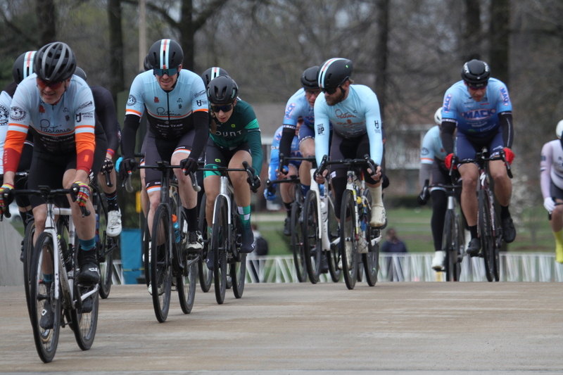 Mike Murray Classic Criterium 2025 C -LXXXXIII.jpg :: Tour of St. Louis 2025 held on March 22nd - March 23rd 2025 in Forest Park-St. Louis, Missouri, USA. Midwest Collegiate Conference cycling event hosted by Big Shark Bicycle Company and Urban Chestnut Brewing Company. Mike Murray Classic Criterium 2025. Masters A 40+/50+ CAT 1-4 Bar. A Criterium, or Crit, is a bike race consisting of several laps around a closed circuit, the length of each lap or ranging from 400m to 10,000m. Men's cycling