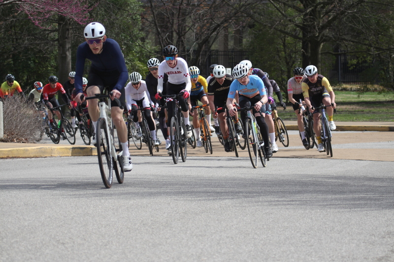 Mike Murray Classic Criterium 2025 D -LXXXV.jpg :: Tour of St. Louis in St. Louis, Missouri, USA., today's race is the Mike Murray Classic Criterium 2025, USAC CAT 4 BAR, 60 Min. race. Mike Murray Classic Course - A flat and fast course with wide open straightaways and a few technical turns. Race by St. Louis landmarks, the Missouri History Museum and The Muny Opera. Peloton - In a bicycle race, the term - Peloton - refers to the main group of riders, also known as the -pack- or -bunch-. Riders race in a pack to draft, which means they ride closely together to save energy and improve speed. 