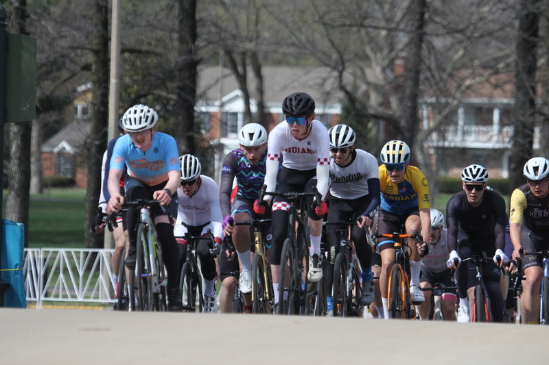 Mike Murray Classic Criterium 2025 D -LXXXXIII.jpg :: Tour of St. Louis in St. Louis, Missouri, USA., today's race is the Mike Murray Classic Criterium 2025, USAC CAT 4 BAR, 60 Min. race. Mike Murray Classic Course - A flat and fast course with wide open straightaways and a few technical turns. Race by St. Louis landmarks, the Missouri History Museum and The Muny Opera. Peloton - In a bicycle race, the term - Peloton - refers to the main group of riders, also known as the -pack- or -bunch-. Riders race in a pack to draft, which means they ride closely together to save energy and improve speed. 