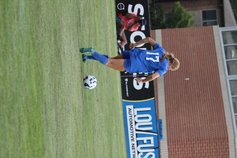 SLU vs University of Evansville Womens Soccer 2025 A -C.jpg :: Saint Louis University (SLU) vs University of Evansville Women's Soccer 2025 at Robert R. Hermann Stadium in St. Louis, Missouri, USA. SLU wins 4-0. This is an exhibition match up between a number 1 ranked SLU an A10 team and an 8th ranked Missouri Valley Conference University of Evansville both are Division I NCAA teams. The Pitch - A football or soccer field is the playing surface for the game of association football. It's dimensions and markings are defined by Law1 of the Laws of the Game, The Field of Play.