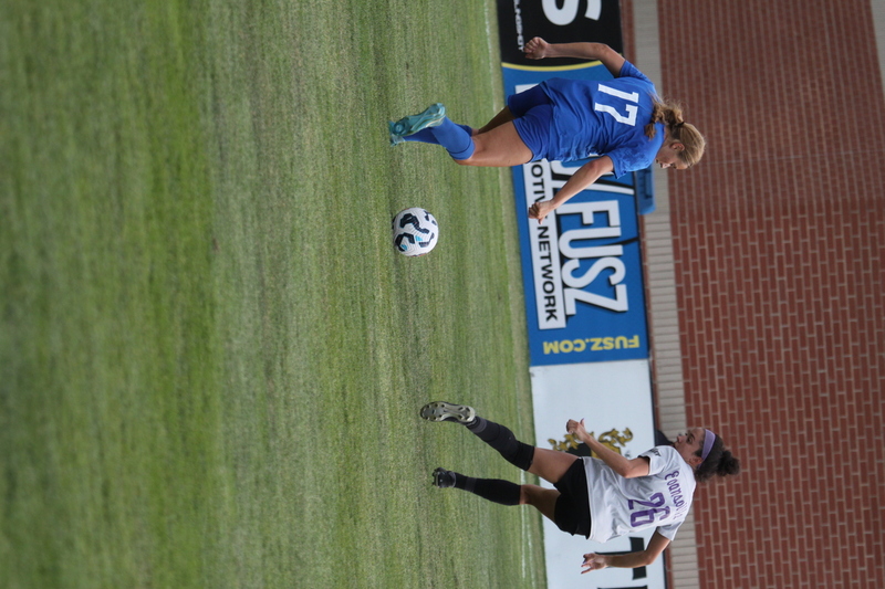 SLU vs University of Evansville Womens Soccer 2025 A -CI.jpg :: Saint Louis University (SLU) vs University of Evansville Women's Soccer 2025 at Robert R. Hermann Stadium in St. Louis, Missouri, USA. SLU wins 4-0. This is an exhibition match up between a number 1 ranked SLU an A10 team and an 8th ranked Missouri Valley Conference University of Evansville both are Division I NCAA teams. The Pitch - A football or soccer field is the playing surface for the game of association football. It's dimensions and markings are defined by Law1 of the Laws of the Game, The Field of Play.